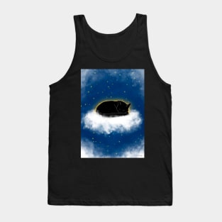 Stars In Heaven Black Cat Tank Top